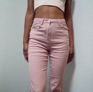 Pink Bell Bottom Jeans
